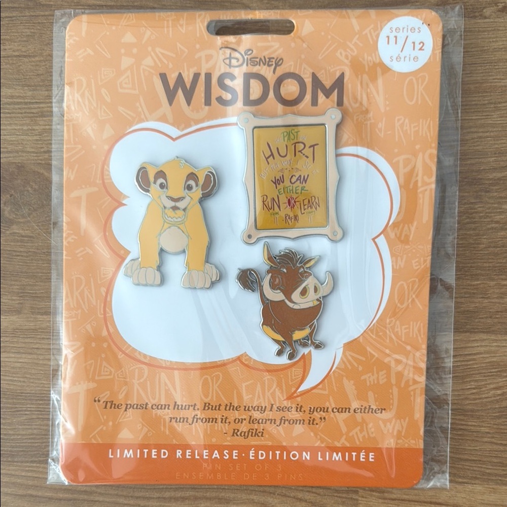 Disney Wisdom Series Pin Set with Orange and Brown